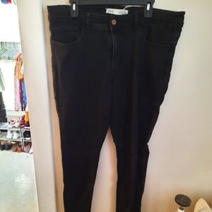 BKE Peyton Stressed Black Skinny Jeans